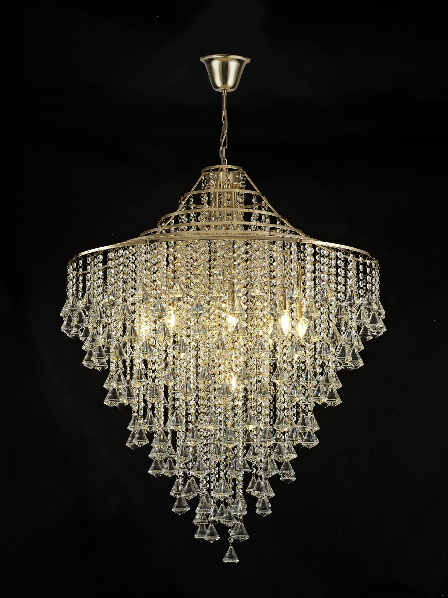 Inina French Gold Crystal Ceiling Lights Diyas Statement Crystal Fittings Inina French Gold Crystal Ceiling Lights Diyas Statement Crystal Fittings